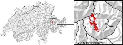 Auf den Spuren des Graubünden Marathons, Karte