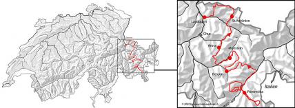 Graubünden Liebhabertour, Karte