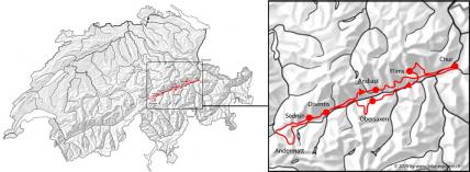 Top of Surselva - neu aufgelegt: Chur - Chur, Karte