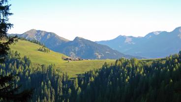 Top of Val Schons, Blick auf Obermutten