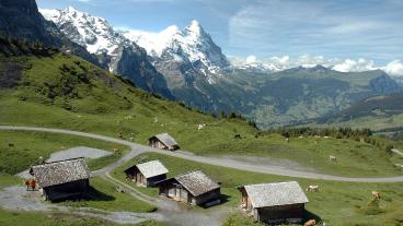 Blick von der grossen Scheidegg, Gravel Jungfrau