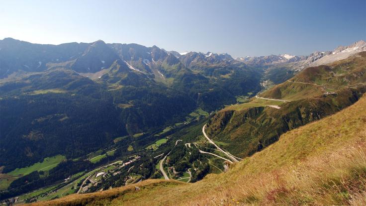 Top of Ticino Nord, Gotthardpass, Blick zurück