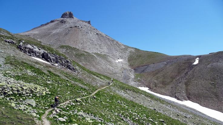 Graubünden Liebhabertour, im Aufstieg zu Trais Fluors