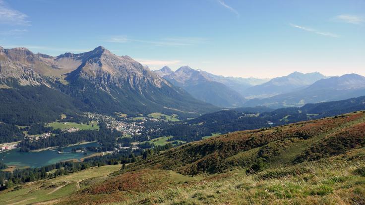 Graubünden-Cross-Trailrun, Blick über die Lenzerheide