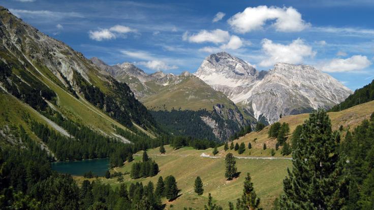 UNESCO-Transalp Tour - medium, Blick zurück Richtung Bergün